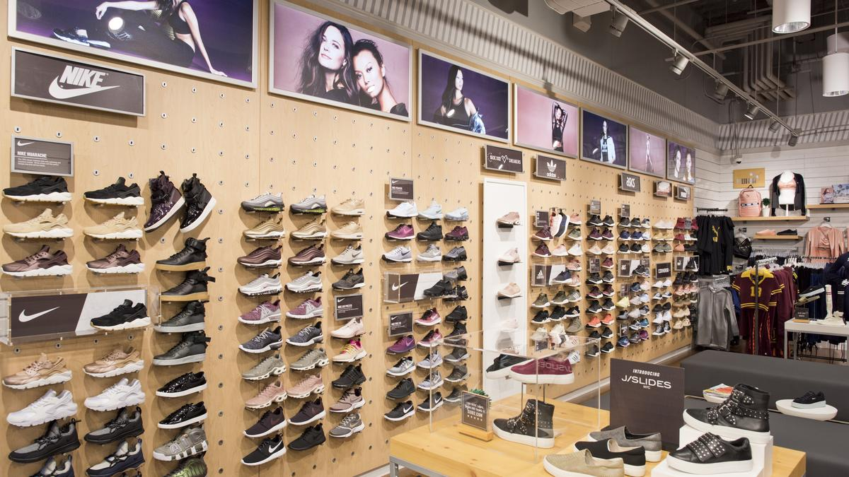 Interior view of a retail menswear clothing store