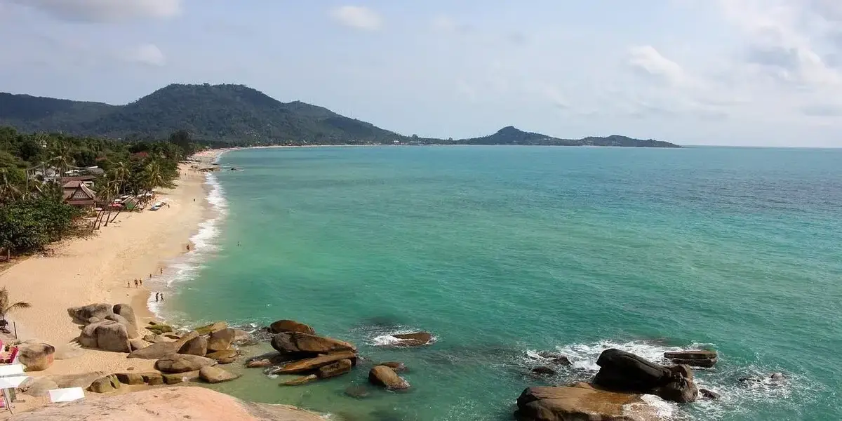 Koh Samui tropical beach and turquoise water