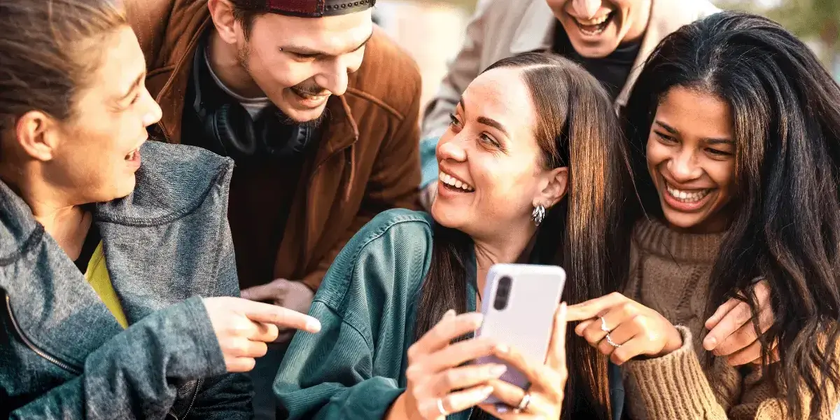 Social media style lifestyle clothing photo illustrating organic user generated content marketing