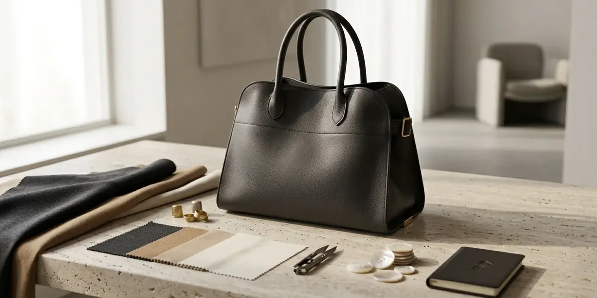 The Row Margaux-inspired understated luxury leather handbag